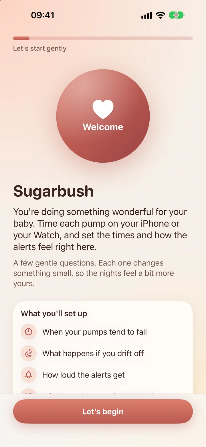 Sugarbush welcome screen